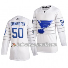 Miesten NHL St. Louis Blues Pelipaita Jordan Binnington 50 Valkoinen 2020 NHL All-Star Adidas Authentic